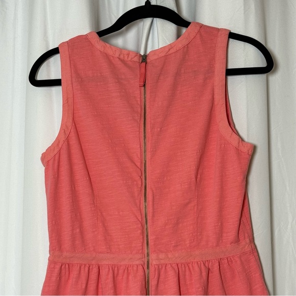J.Crew Coral Sleeveless Fit & Flare Dress Women’s Small - Picture 10 of 14